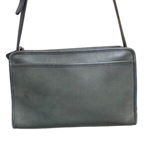 Coach Rare vintage New York City swagger bag in navy blue? Gray? leather